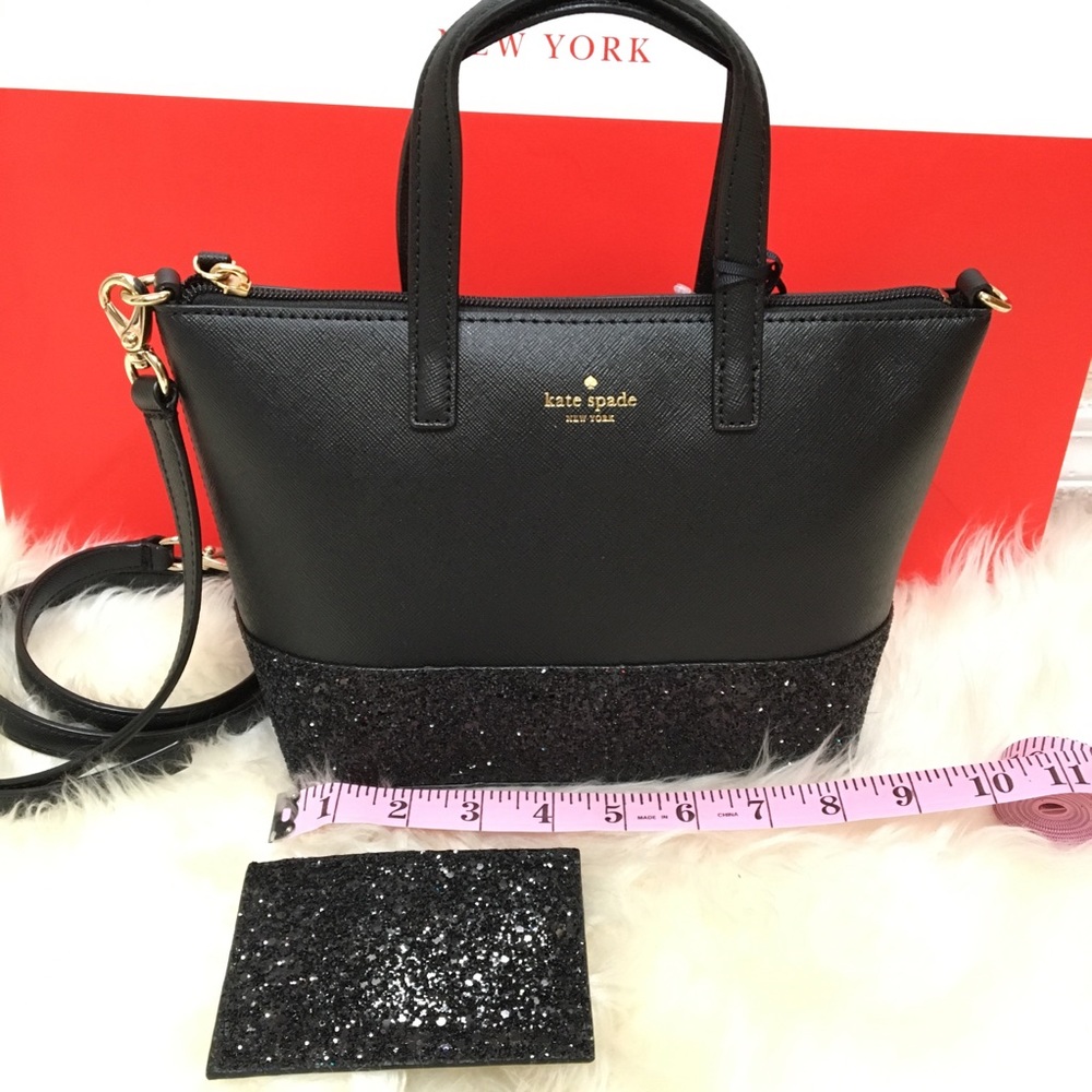 🆕Kate Spade Greta Court glitter dipped bag bundle - Picture 7 of 8